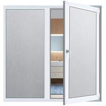 (100% Anti-Peeping) Blind Window Sticker Anti-Lighting Bathroom Frosted Glass Film Translucent and Opaque