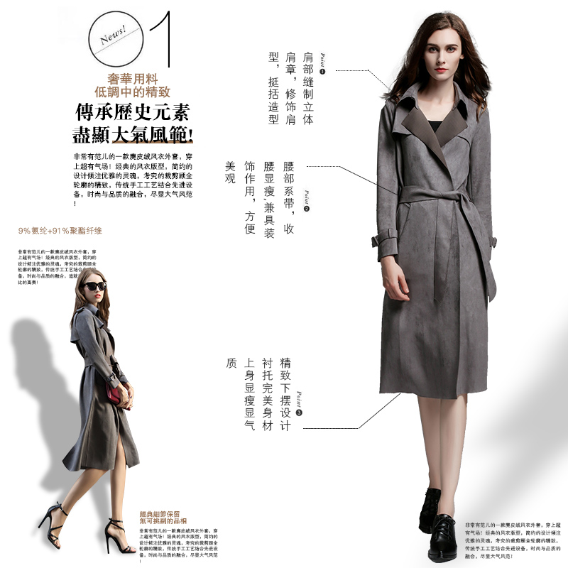 Trench pour femme       en Polyester - Ref 3227720 Image 4