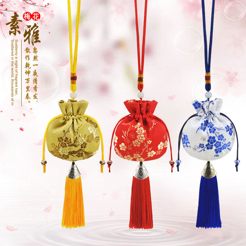 Dragon Boat Festival Incense Bag Bag Empty Bag Car Embroidery Pendant Incense Bag Child Baby Hair Mask Mosquito Lavender