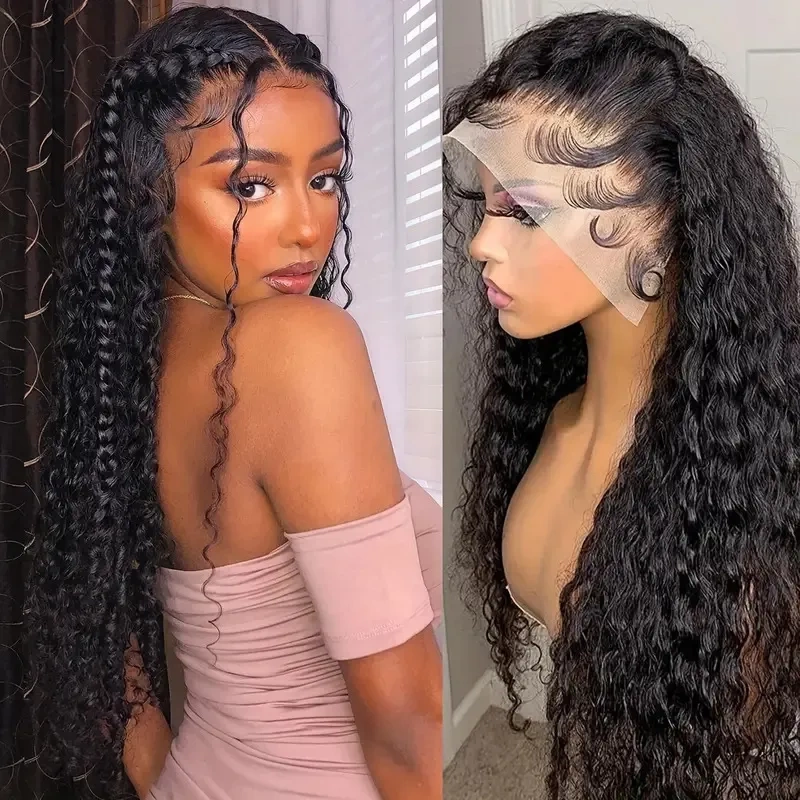 Lace Front Wig 13*6 Water Human Hair Glueless Wig Full Head Wig Cross-Border Dropshipping