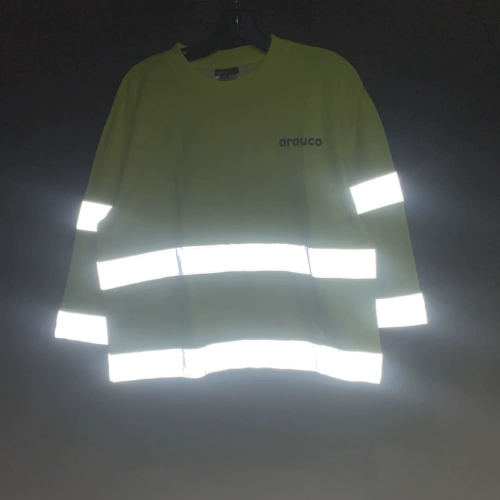 Флуоресцентный светоотражающий безопасный ночной лонгслив, большой размер