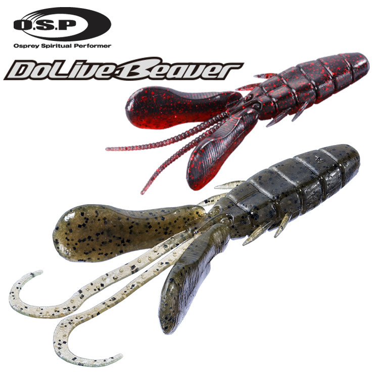 Japanese OSP self-feeding shrimp DoLive Beaver high specific gravity shrimp type Texas temptation Luya soft bait insect bionic bait