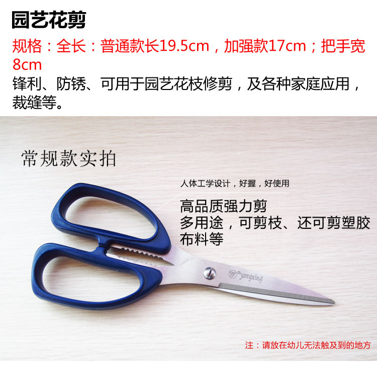 Làm vườn mùa hè và mùa hè + Cung cấp làm vườn G62 Yongxing kéo mạnh mẽ chất lượng cao Cắt tỉa hoa sắc nét và bền gỉ dụng cụ làm vườn chuyên nghiệp