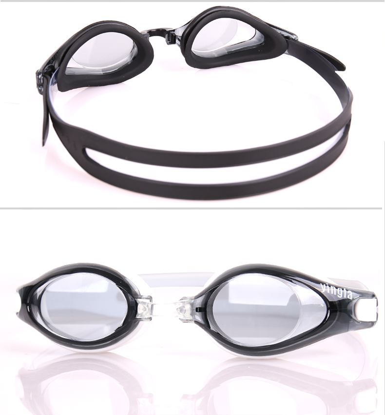 Kính râm tóc Anh HD chống sương mù cận thị nam và nữ chuyên nghiệp Kính bơi HD trẻ em chống nước chống sương mù người lớn kính bơi thi đấu