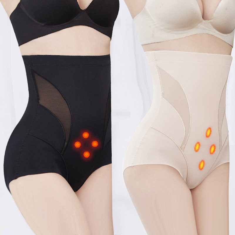 Thin large size fat mm high waist belly underwear hip beauty body shaping pants Small belly tight shaping recovery shorts for women