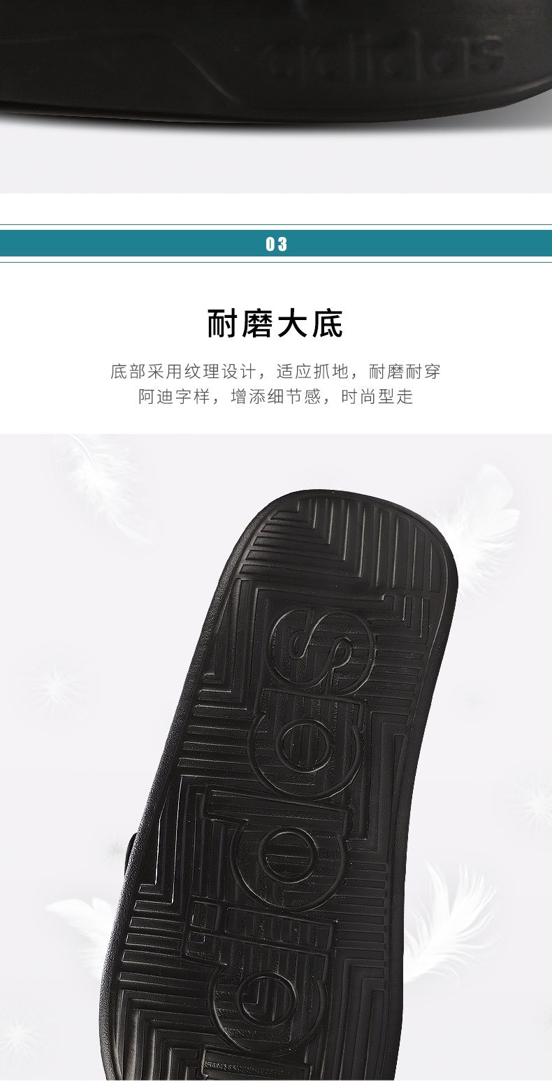 Giày nam Adidas 2019 mùa hè mới thể thao dép đi biển bình thường dán ma thuật dép và dép F35565 - Dép thể thao dép hot trend năm 2021