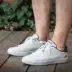 Giày Skechers SKECHER giày nam mùa thu thời trang giày da giày đế bệt đế mềm đế mềm 53841-WNV S1 giày anta Dép / giày thường