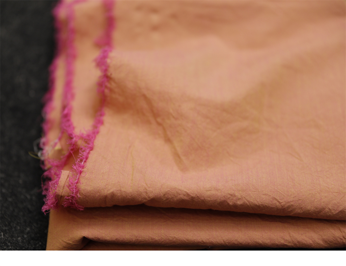 Summer Money Brand Order Fabric Spring Summer Style High Density Cotton Orange Color High Woven Pure Cotton Fabric