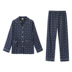 Fen Teng mùa xuân và mùa thu đồ ngủ nam dài tay cotton trẻ trung áo len cotton lỏng cotton thường kích thước lớn phù hợp với dịch vụ nhà đồ ngủ nam thu đông Nam giới