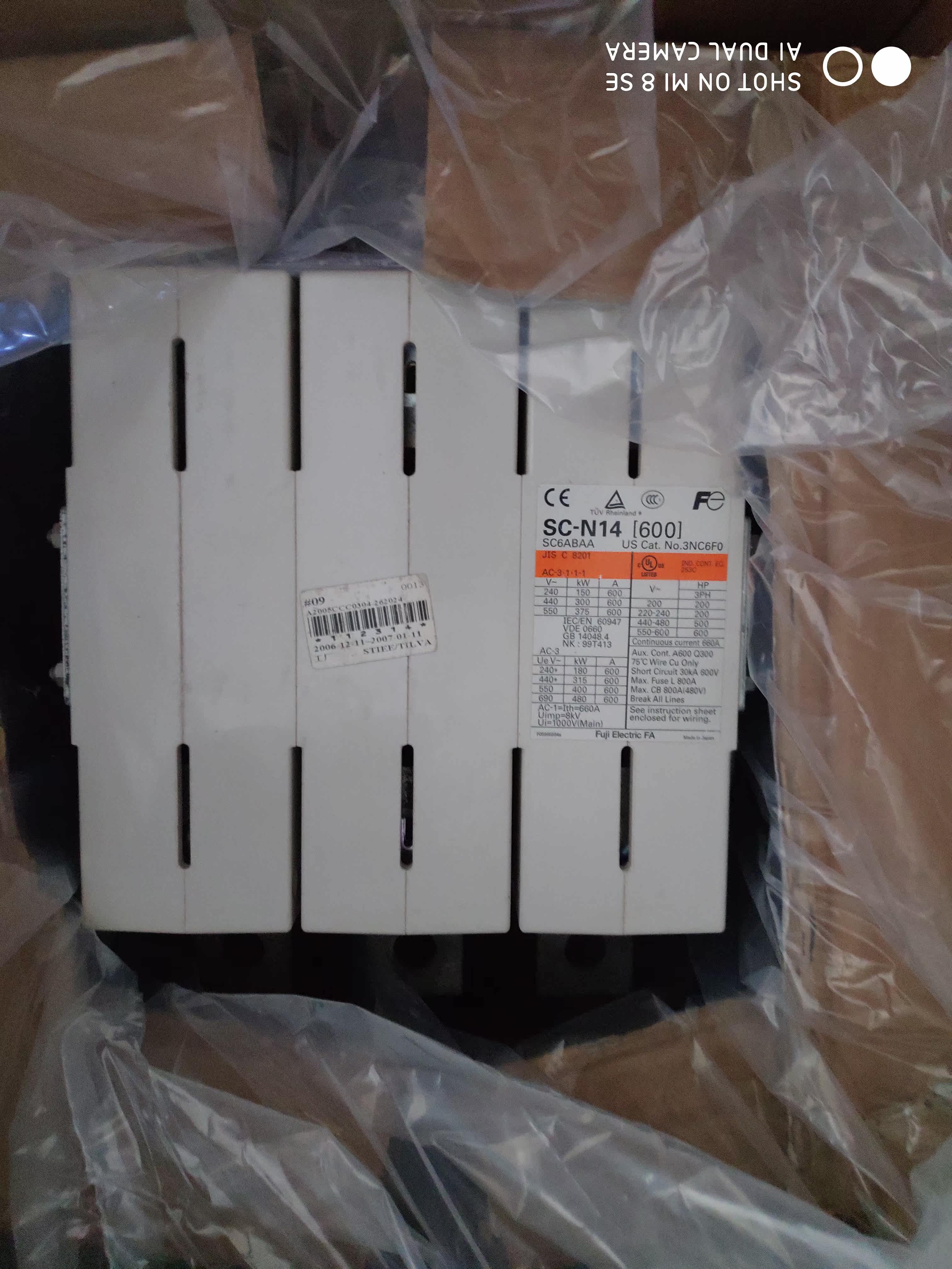 Original imported Japan Fuji AC contactor SC-N14 SC-N16 220V 600A spot