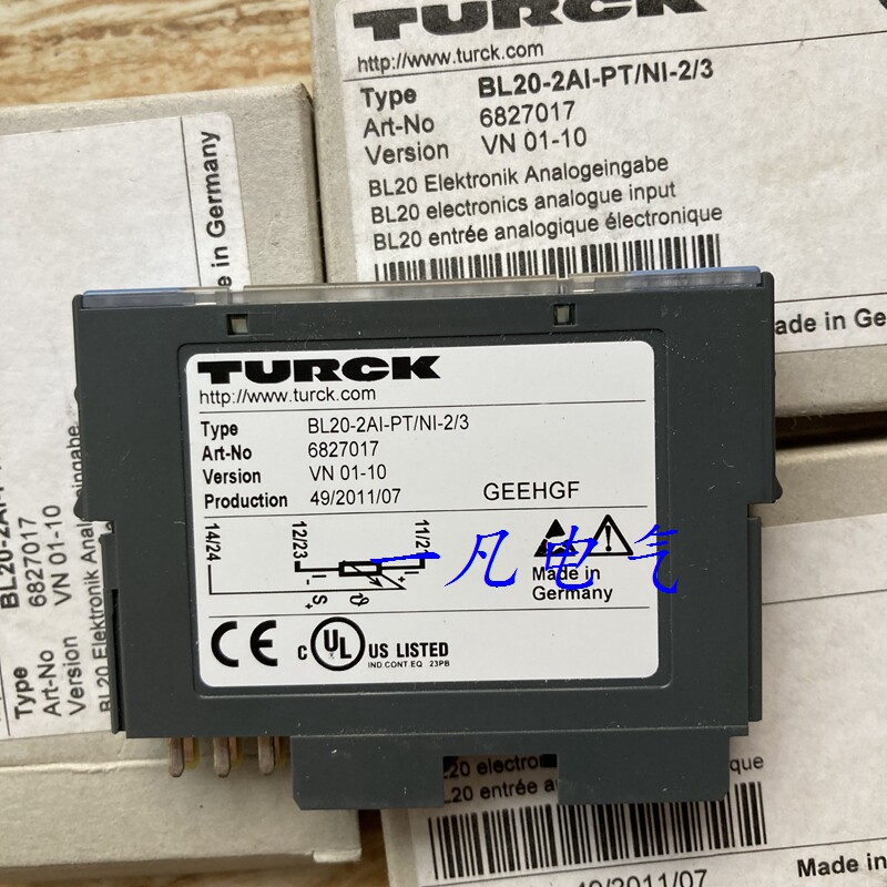 Original imported German Turck TURCK module BL20-2AI-PT NI-2 3 6827017 Inquiry