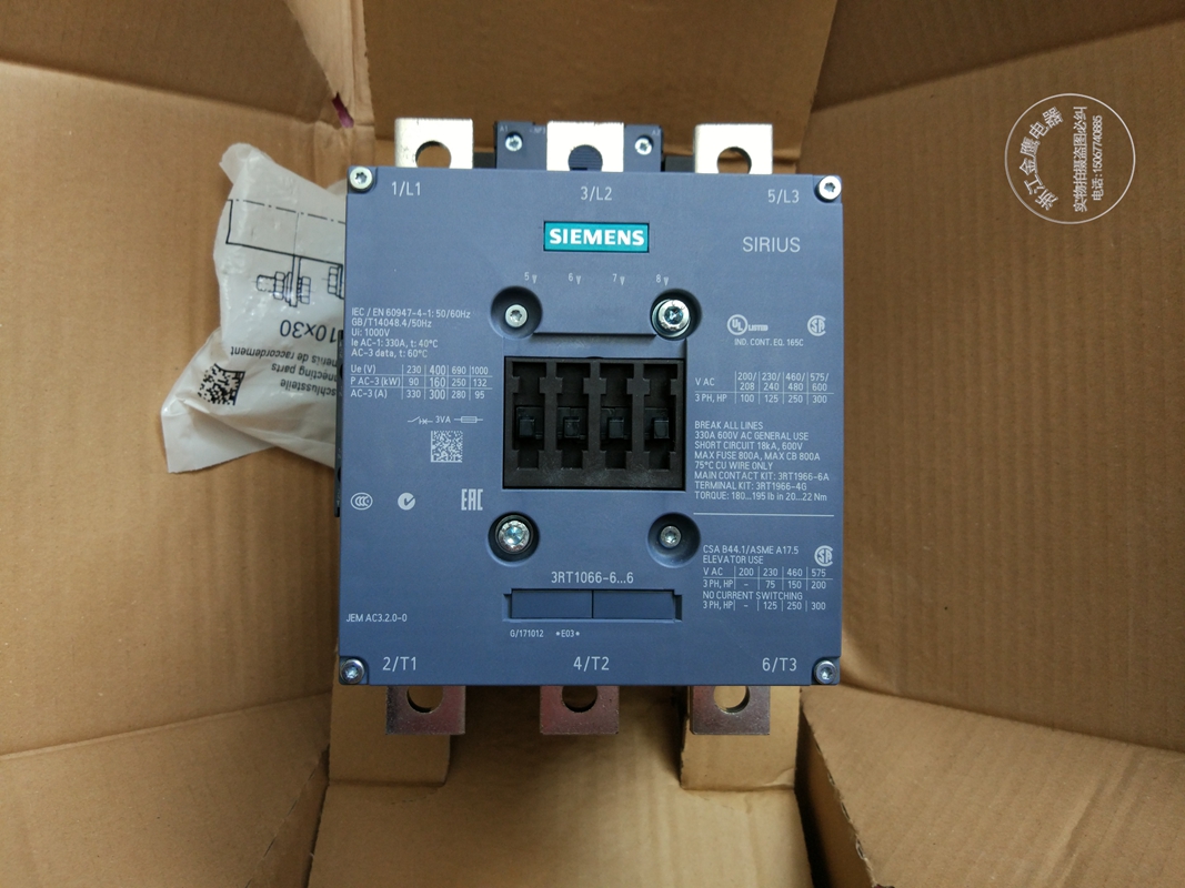 Original German imported SIEMENS Siemens AC contactor 3RT1066-6NP36 spot