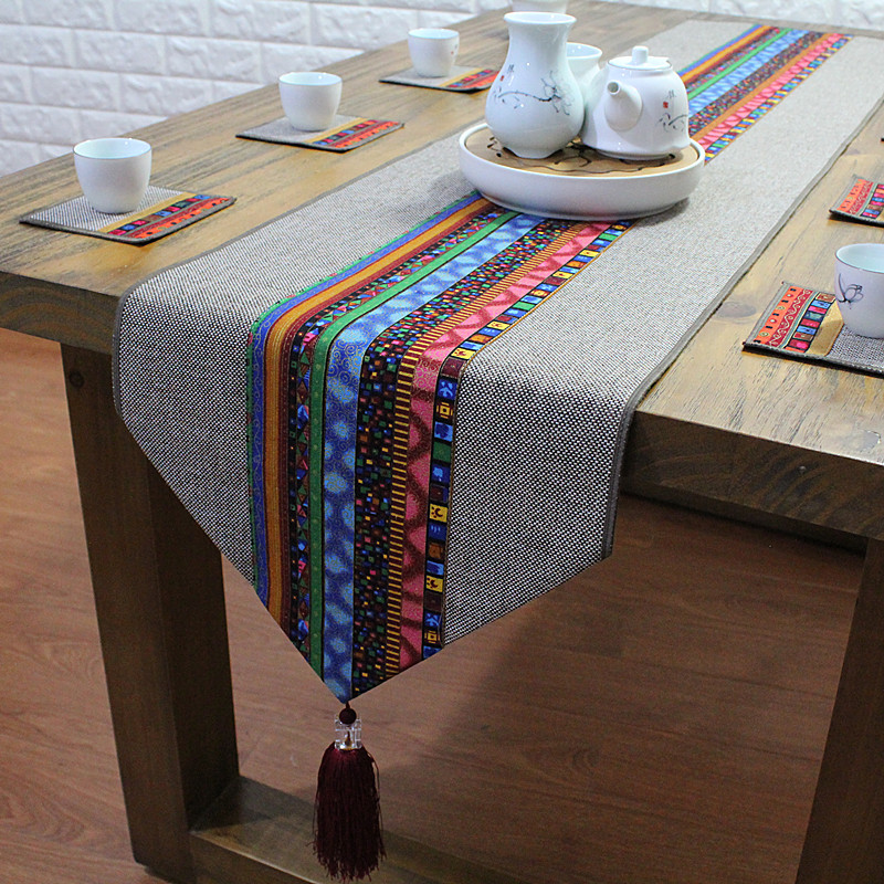 National style tablecloth Tea ceremony Tea mat Zen tea flag cloth Tea tablecloth art tea mat Cotton linen tea towel Tea tablecloth