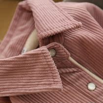 Outer MAO original single temperament stack wearing retro port Taste Plus Suede Thickened Light Core Suede Shirt Woman Winter 2021 New