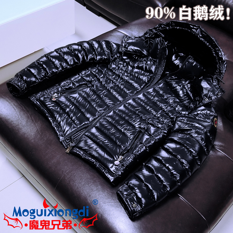 Official Genuine Product, Emperor Tiger down Jacket for Men, Short Style, Lightweight, Fashionable Brand, Winter High-End Slim Fit White Goose down