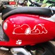 Electric car sticker cute puppy personality anime cartoon motorcycle scratch waterproof sun protection battery