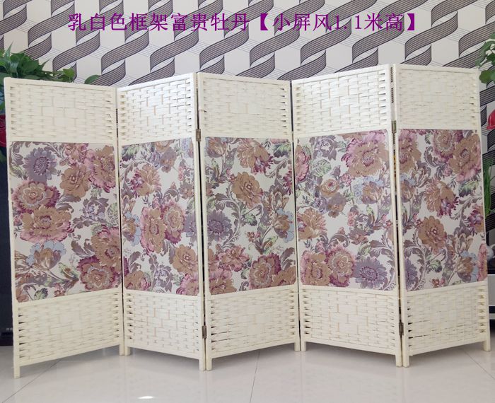 Miễn phí lắp ráp rơm rạ màn hình phân vùng hiên văn phòng gỗ rắn màn hình gấp màn hình phân vùng khách sạn tường - Màn hình / Cửa sổ bức bình phong gỗ