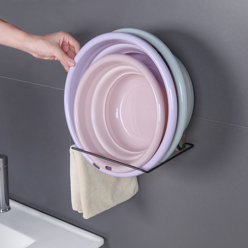 Washbasin Hook Basin Rack Toilet Release Basin Rack Wall-mounted Bathroom-basin Shelf Kitchen Dishwashing Basin Shelf-Taobao