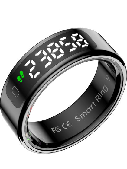 R11智能指环触摸屏幕显示心率计步睡眠监测防水视频翻页运动戒指