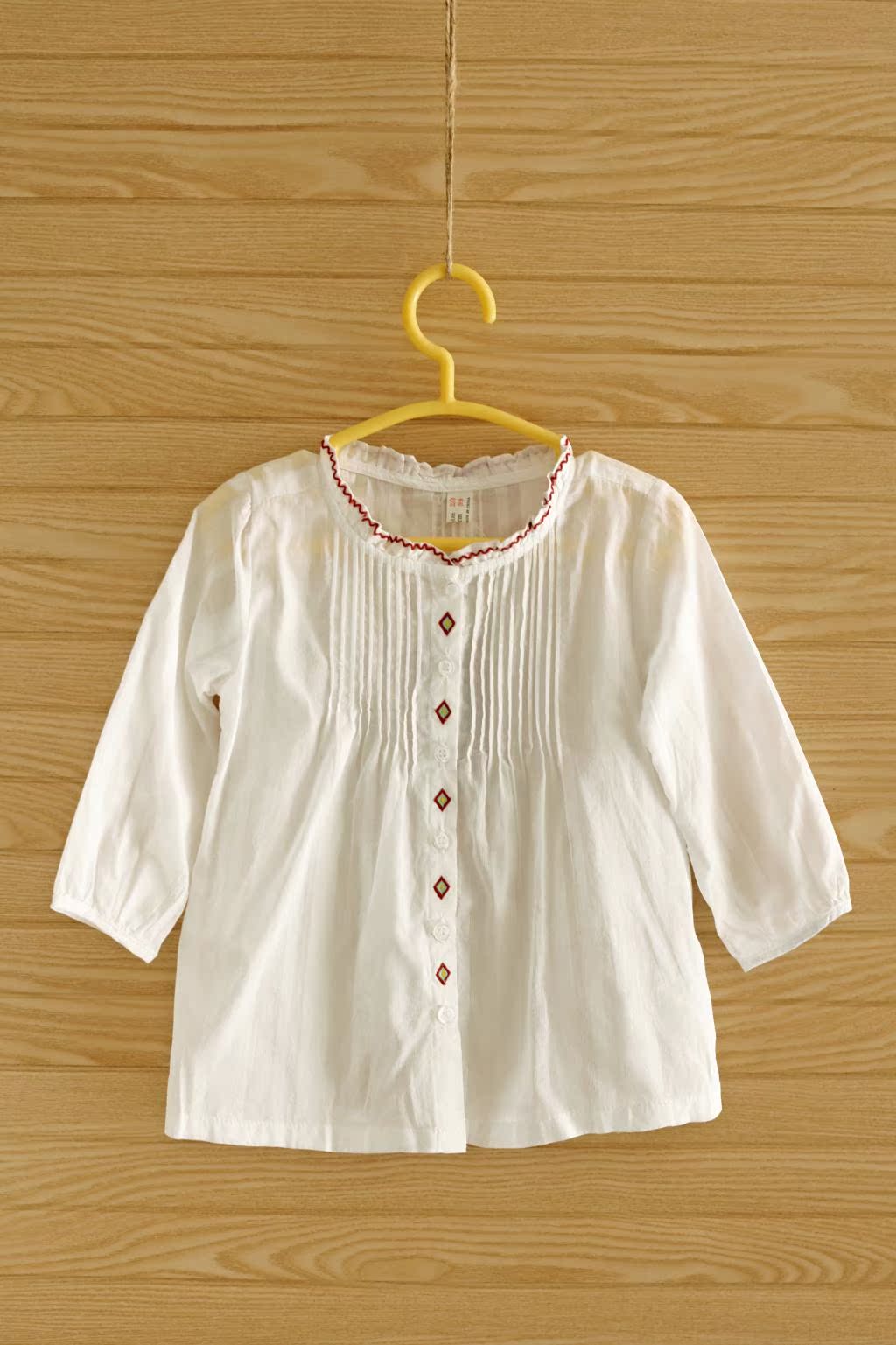 Chemise fille à manche longue en lin - Ref 2084572 Image 16