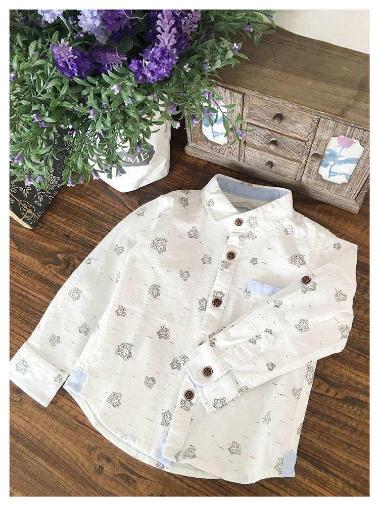 Chemise garcon à manche longue - Ref 2075831 Image 8