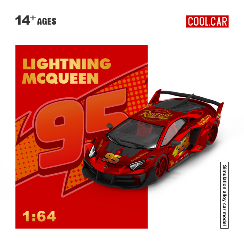 Cc1:64 Lamborghini Gtevo Lightning Mcqueen Metallic Red Simulation Alloy Car Model Cc1:64 Lamborghini Gtevo Lightning Mcqueen Metallic Red Simulation Alloy Car Model