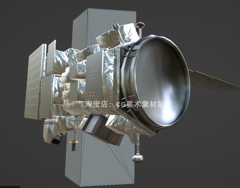 图片[5]-Blender/C4D美国NASA太空宇宙飞船ICESAT冰探测卫星3D模型素材-cg男孩