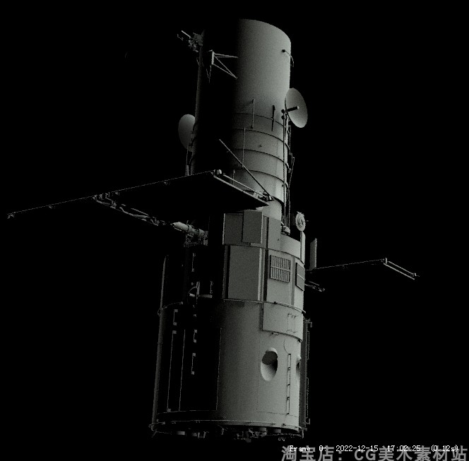 图片[2]-Blender/C4D/MAX/FBX宇宙天文美国NASA哈勃太空望远镜3D模型素材-cg男孩