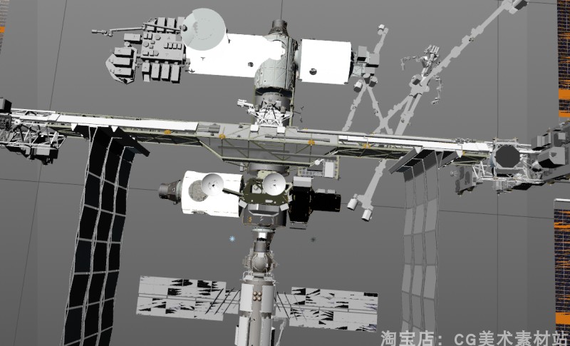 图片[7]-【Blender/C4D/FBX太空航天飞船美国NASA国际空间站天宫3D模型素材】-cg男孩