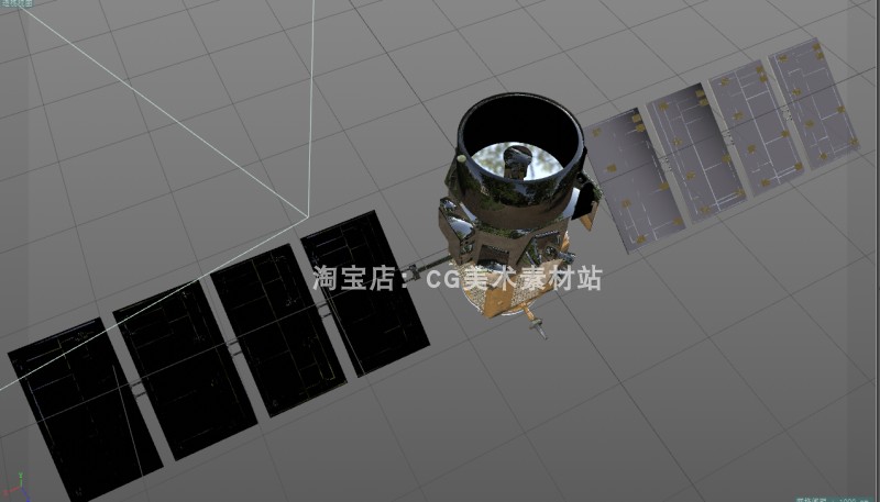 图片[2]-【Blender/C4D太空宇宙探索飞船美国NASA红外观测卫星3D模型素材】-cg男孩