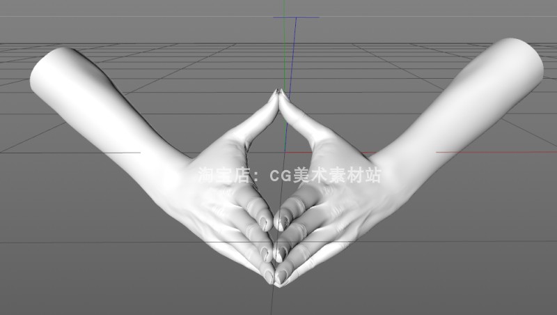图片[7]-【Blender/C4D/OBJ高精度双手姿势肢体语言情绪动作手指3D模型素材】-cg男孩