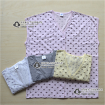 Qiao woman middle-aged and elderly V-neck vest waistcoat cardigan for the elderly women's vest pure cotton sweater cardigan underwear