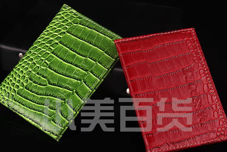 Xiaomei 2 túi mẫu cá sấu vé ngắn hộ chiếu hộ chiếu bìa du lịch gói tài liệu gói hộ chiếu bao hộ chiếu đẹp