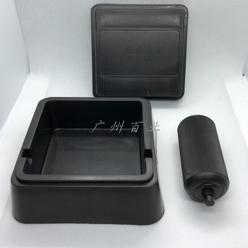 Plastic box new Baiye cnc vacuum suction cup industrial bucket black sub-leather DIY oil edge tool ultra-fine wheels