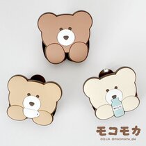Mushroom Tun Japan imports mocomocha bear cute little clip finishing clip raging bookmark clip