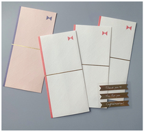 Special offer Japan imported Mind Wave color three-dimensional binding envelope small ticket note storage paper bag