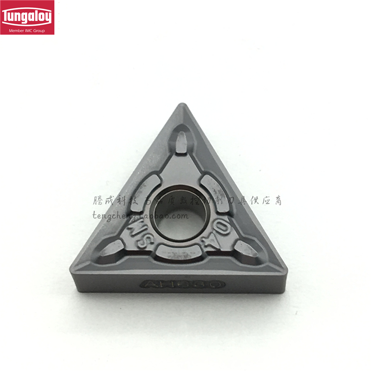 Tungalow CNC blade triangle outer circle turning knife black stainless steel TNMG160404-SM AH630