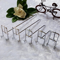 Factory thick mesh hook large silver mesh adhesive hook electroplating thick net straight hook jewelry adhesive hook universal hook