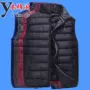 Áo vest nam trẻ trung và nam trung niên ấm áp cotton mùa thu và mùa đông vest vest vest mùa thu áo khoác nam áo ghi lê nhiều túi