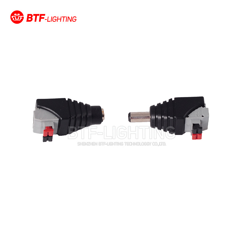 led accessories DC male and simple electric welding LED monitoring 12V power connector male conversion plug hot sell