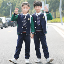 Kindergarten garden clothes Spring and autumn school uniforms Autumn and winter three-piece sports games College style childrens class clothes customization