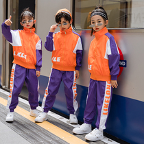 Primary school uniforms Spring and autumn clothing Baseball Uniform Nursery School Yard sports school Wind suit Childrens class Two sets