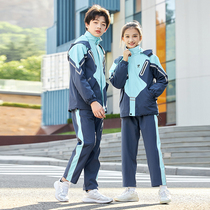 Childrens school uniforms fall suit for primary and middle school students new class clothes kindergarten garden clothes graduation photos sportswear three sets