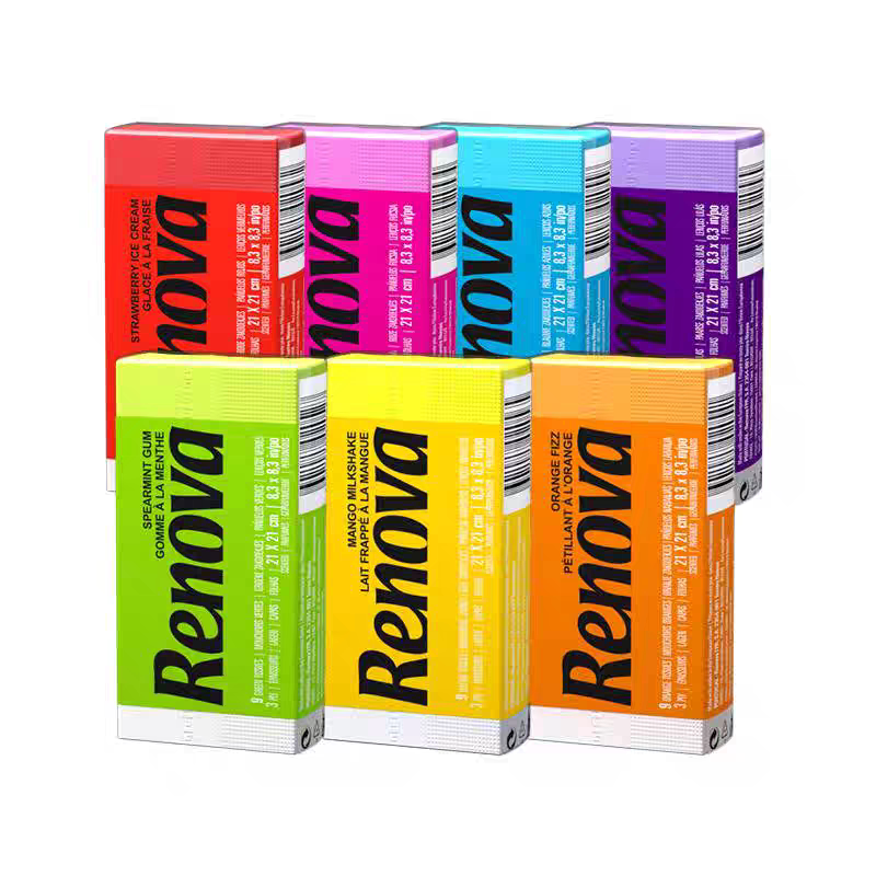 Renova Portugal Colorful Fragrance Sachet Tissue Handkerchief Facial Tissue Portable Pack 7 Colors 6 Pieces