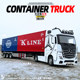 Hengteng Alloy 124 Mercedes-Benz Double Holder Container Truck Model