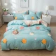 Milana cotton bốn mảnh bộ đồ giường cotton bốn mảnh trải giường chăn đôi 1,5m1,8 mét mục vụ - Bộ đồ giường bốn mảnh