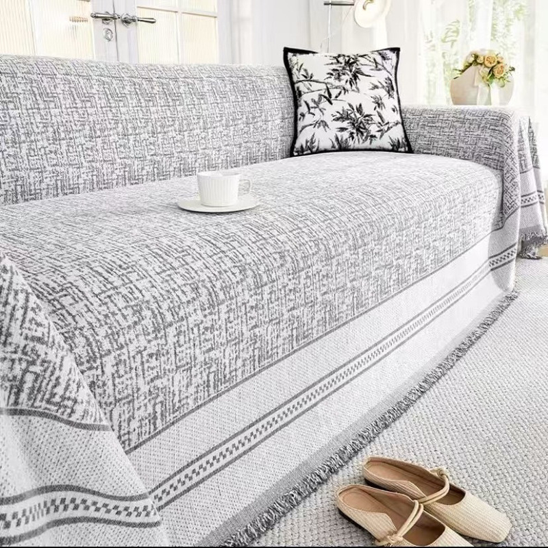 【Mansha】New Versatile Chenille Sofa Cover, Simple Dustproof Universal Full-Cover, Suitable for All Seasons, Minimalist 【Mansha】New Versatile Chenille Sofa Cover, Simple Dustproof Universal Full-Cover, Suitable for All Seasons, Minimalist