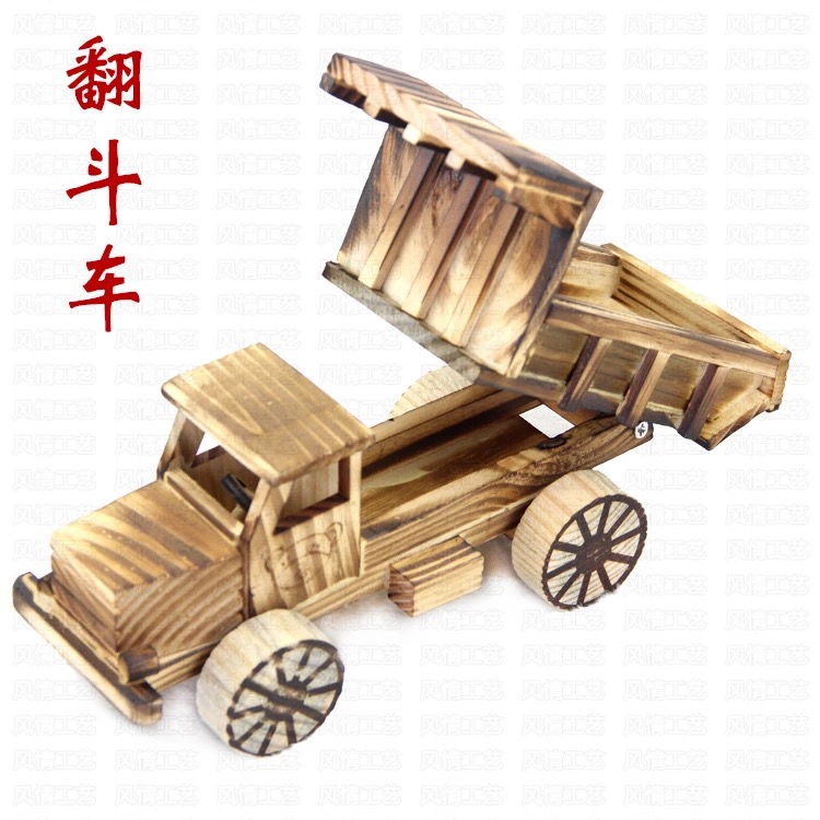 Trẻ em quà tặng gỗ câu đố đồ chơi xe gỗ mô hình máy xúc trộn cần cẩu máy kéo gỗ - Chế độ tĩnh đồ chơi cho bé gái