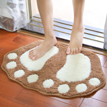 Big foot absorbent floor mat door mat entrance bathroom non-slip mat bedroom bathroom toilet carpet toilet mat