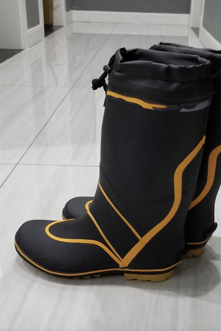 Giày cao cổ nam mới đơn vải lót cao su chống thấm nước mưa ủng - Rainshoes giày chống thấm nước nam